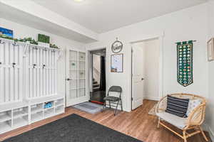 Interior space featuring wood finished floors