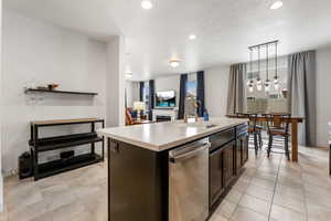 Kitchen with spacious island