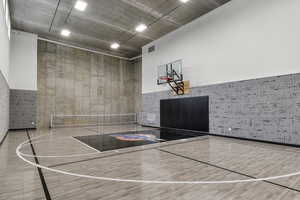 View of basketball court with community basketball court