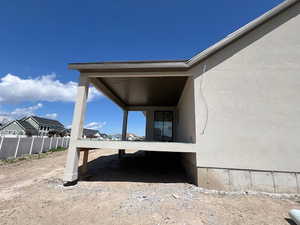 View of patio / terrace featuring fence