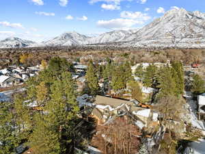 View of mountain feature with a residential view