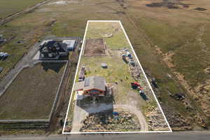 Bird's eye view with a rural view