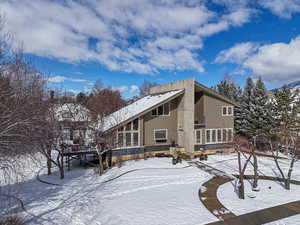 East Facing  Front with spectacular mountain views