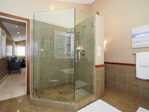 Oversized shower