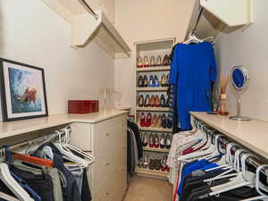 Walk in closet, you will love the built in organizers