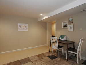 Kitchen dining area
