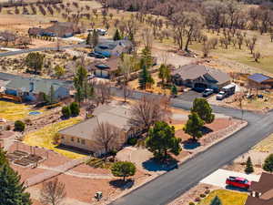 Bird's eye view with a residential view