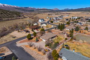 Aerial view with a mountain view and a residential view