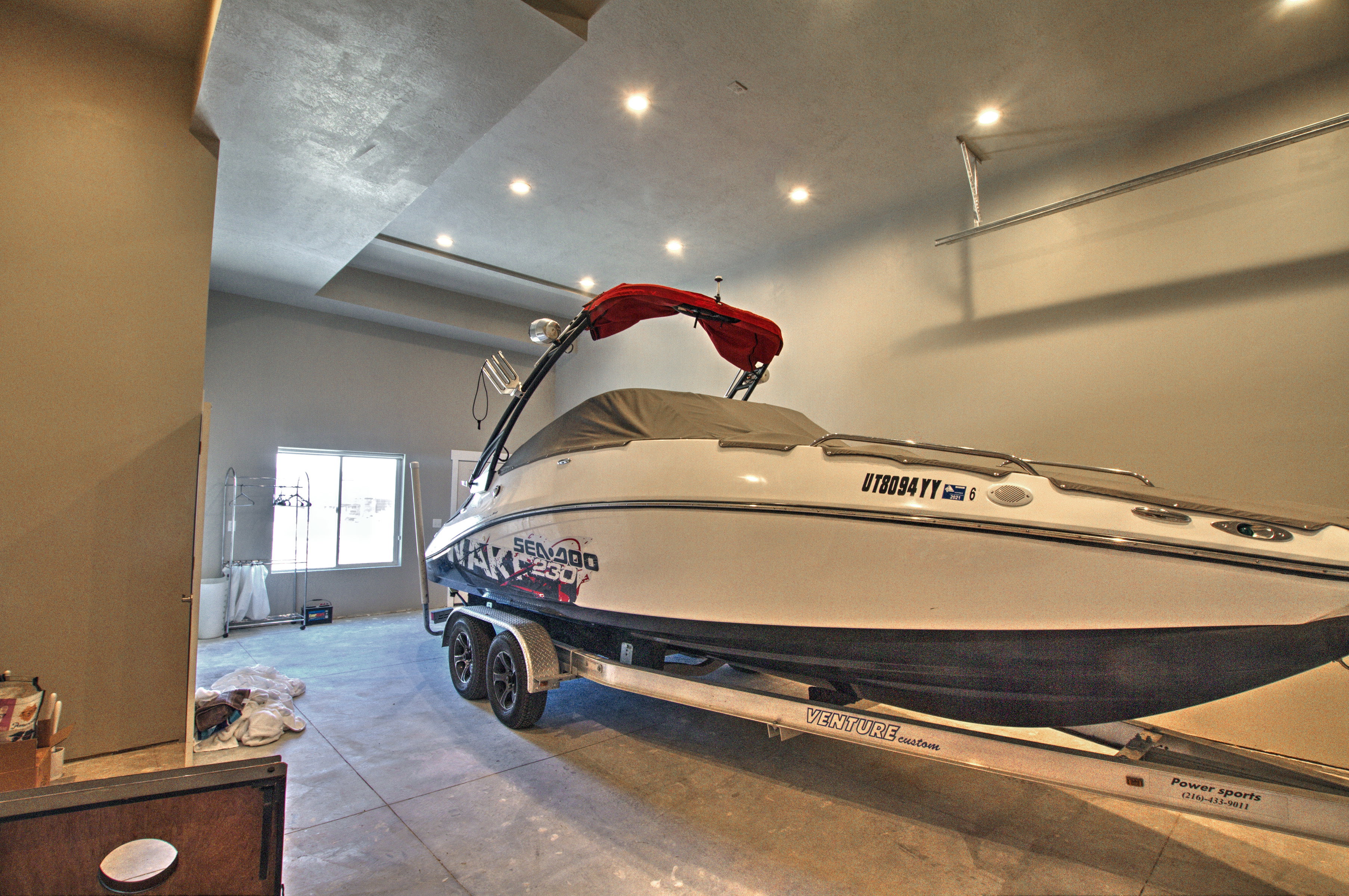 Oversized Garage tandem garage perfect for storing all your Bear Lake Toys