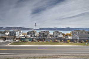 Lake & Mountain view from the covered deck.