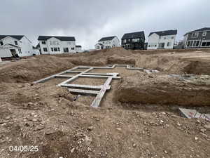 View of community with a residential view and a vegetable garden