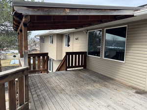 View of deck