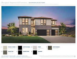 View of front of house featuring concrete driveway, brick siding, and a garage