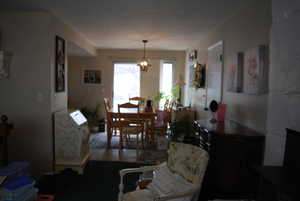 View of dining room