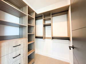 View of spacious closet