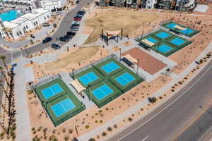 Birds eye view of property