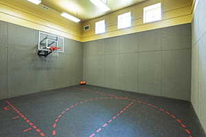 View of basketball court featuring community basketball court