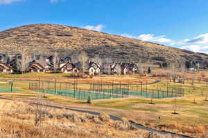 View of mountain feature with a residential view