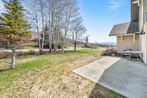View of yard featuring a patio