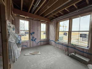 future 4th bedroom full bath and closet