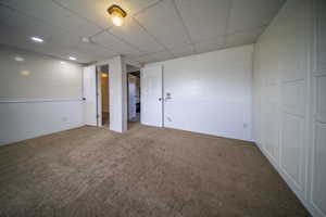 Interior space featuring carpet