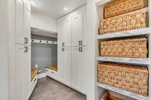 Mudroom with baseboards
