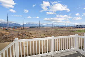 Deck with a mountain view