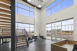 Lobby with stairway