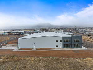 Exterior space featuring a mountain view