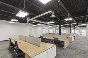 View of carpeted office