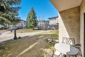 View of yard with a residential view