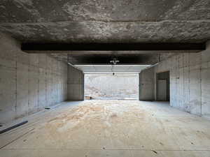 Garage could also be workout room or workshop