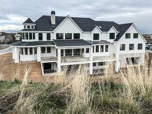 Rear view of home
