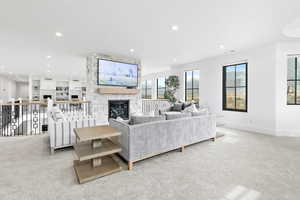 Upstairs family room space