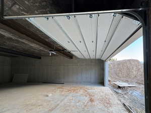 Basement garage space