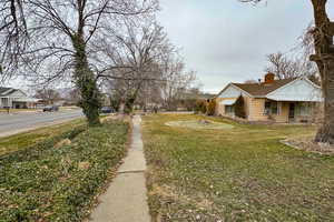 View of street featuring sidewalks
