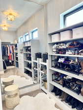 Primary bedroom closet 1