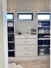 Primary bedroom closet 1