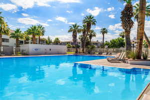 Pool with fence