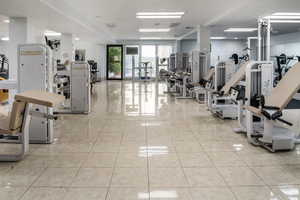 Gym is in the basement of the Hub Clubhouse