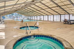 Indoor pool & hot tub are accessable through the clubhouse.