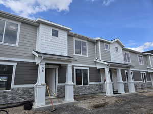 Multi unit property with stone siding