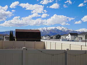 Mountain view with a residential view