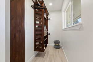 Spacious closet featuring