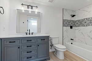Full Bathroom in basement with tub/shower combo