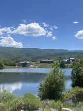 Water view with a mountain backdrop