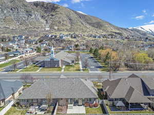 Bird's eye view with a mountain view and a residential view