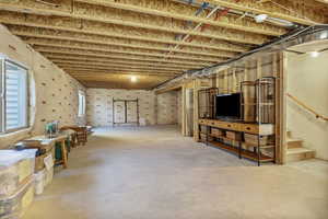 Basement with stairs