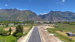 Mountain view featuring a rural view