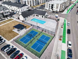 Pool and Pickleball courts
